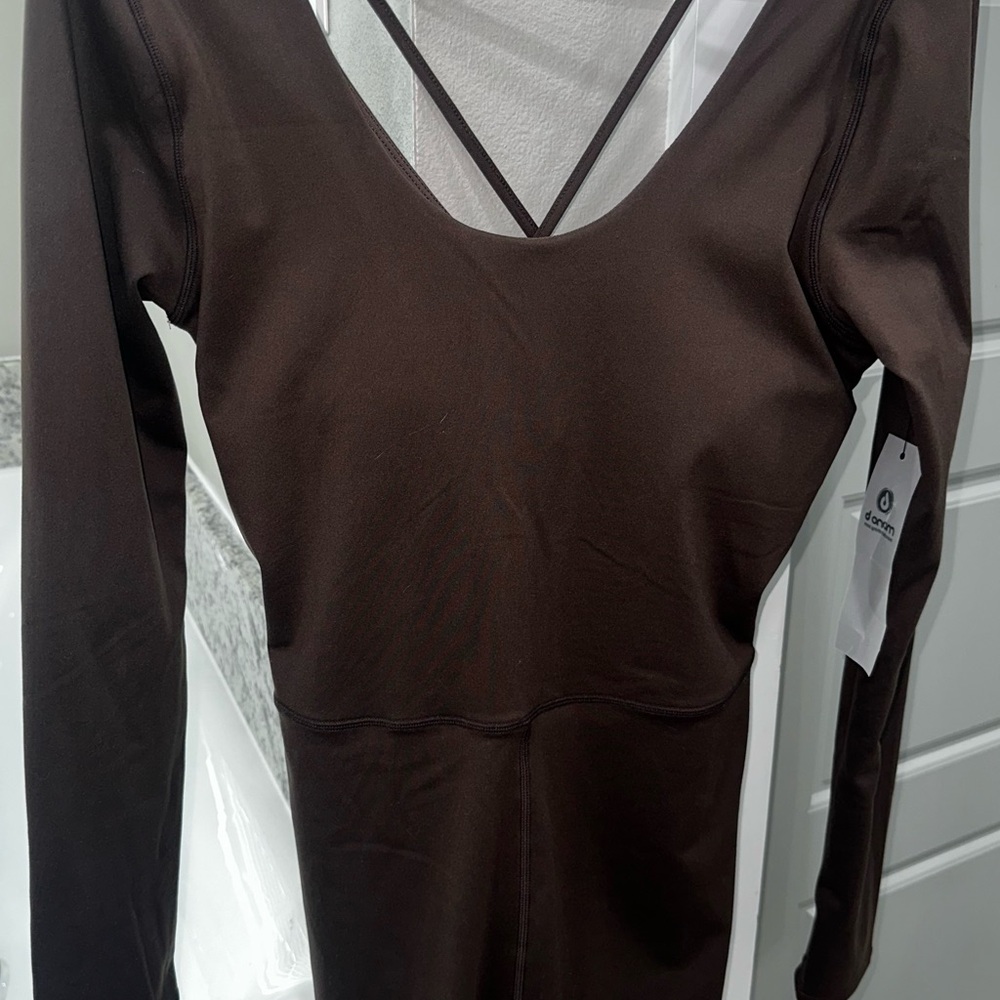 Mono B Chocolate Long Sleeve Top
